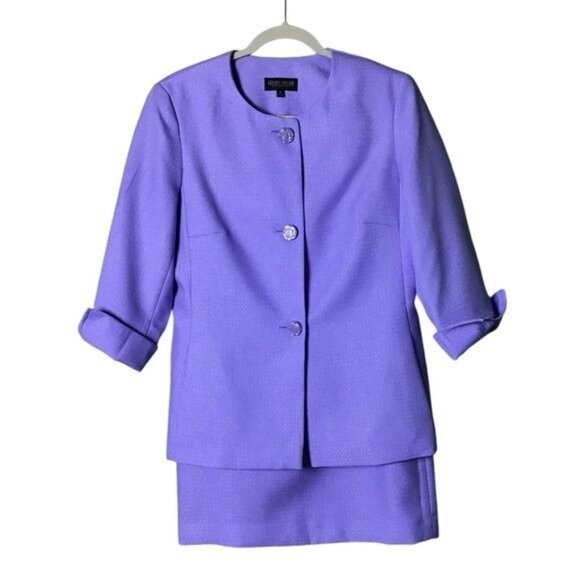 John Meyer Womens Suit Jacket Skirt Size 8 2 piece Set Career Church 60s - Picture 1 of 9